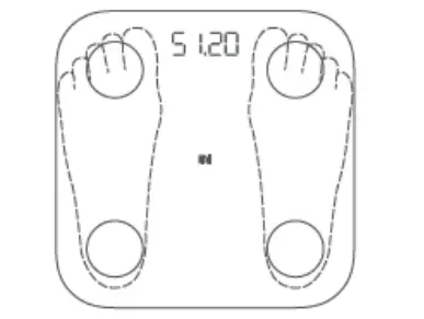 xiaomi Mi Body Composition Scale 2 - Measuring