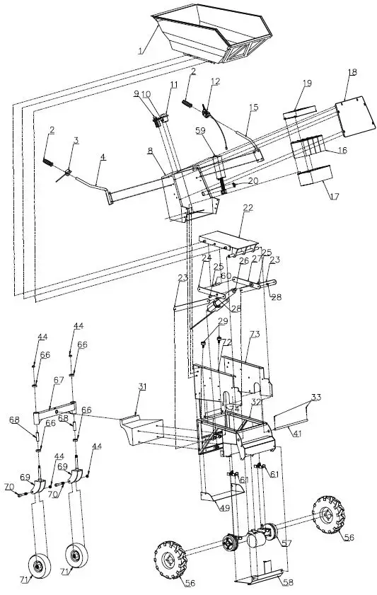 Detail-K2-OPD811-1100-LB-Hydraulic-Dump-Cart- (7)