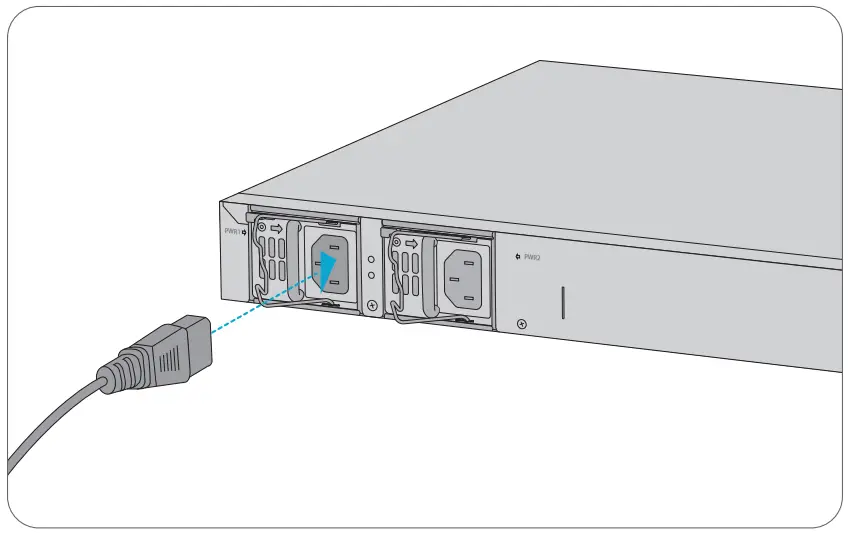 FS S3910 Series Managed L2 + Gigabit Switches - Connecting the Power