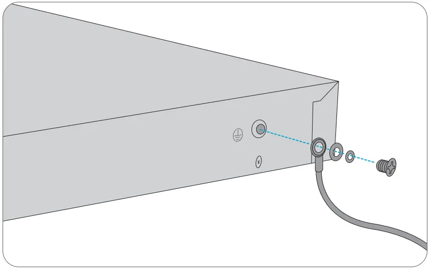 FS S3910 Series Managed L2 + Gigabit Switches - Grounding the Switch