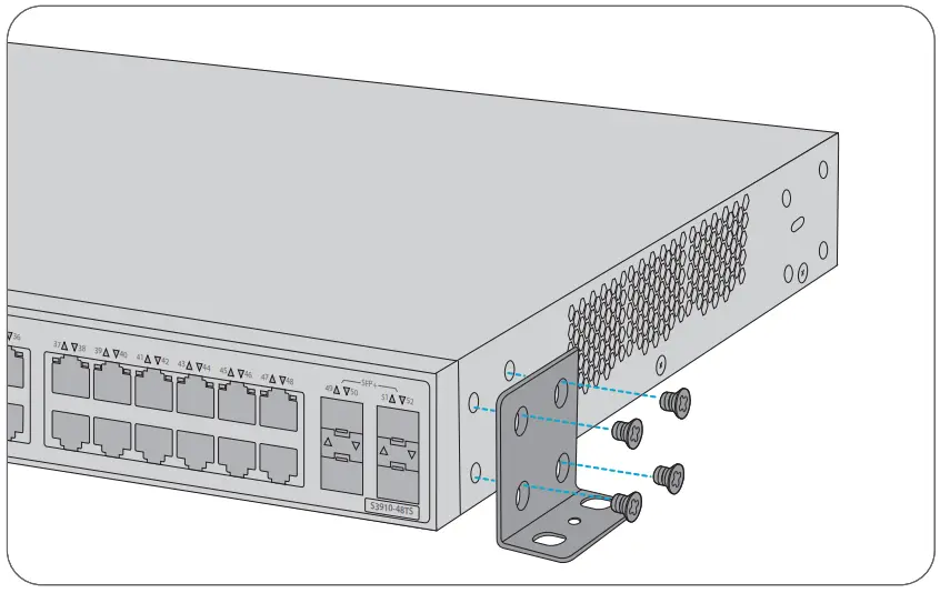 FS S3910 Series Managed L2 + Gigabit Switches - Wall Mounting
