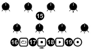 Knobs/Transport Controls