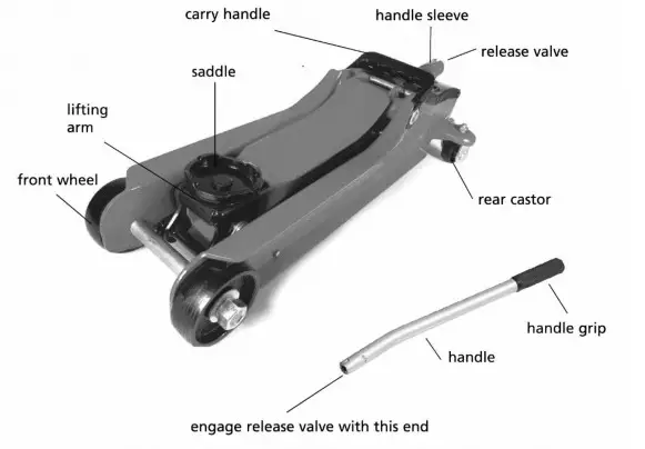 BORMANN PRO BWR5217 Wheel Jack - Operation 1