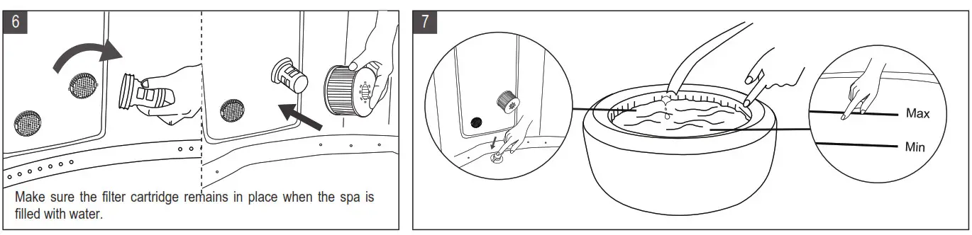 MSpa C OM062 Ottoman Comfort Series 6 Person inflatable Hot Tub - fig 12