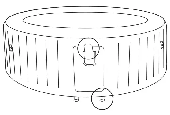 MSpa C OM062 Ottoman Comfort Series 6 Person inflatable Hot Tub - fig 38