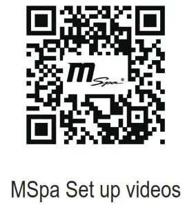 MSpa C OM062 Ottoman Comfort Series 6 Person inflatable Hot Tub - qr 1