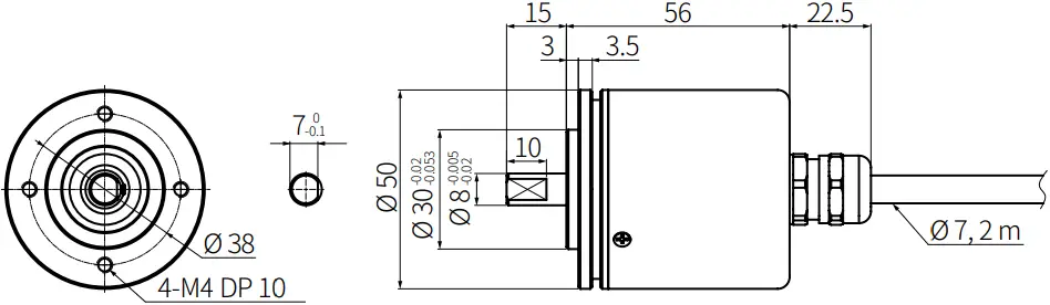 Autonics EP50 Series 50mm Diameter Absolute B1