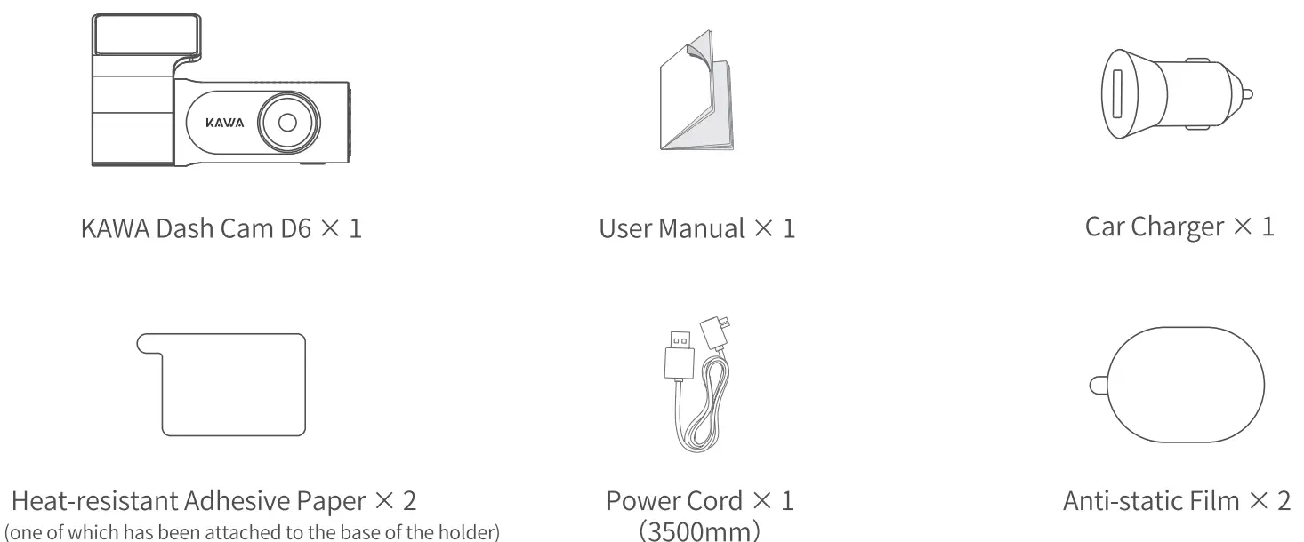 KAWA CJ1005 Dash Cam 2K 1440P Full QHD Car Camera - Fig 6