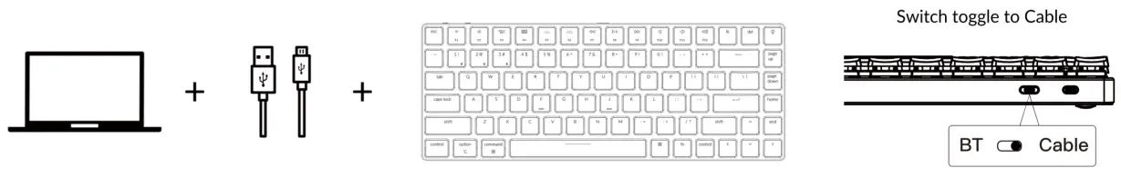 Keychron B09YV3V2JM K3 Bluetooth Mechanical Keyboard - Connect 12