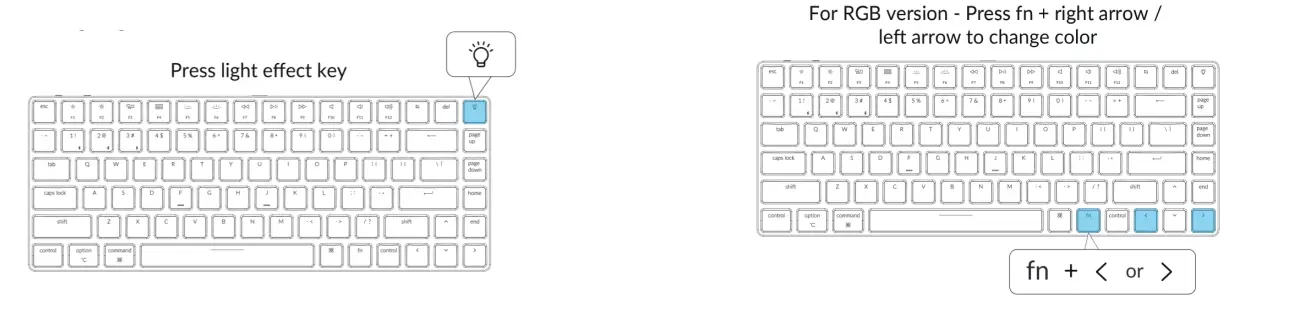 Keychron B09YV3V2JM K3 Bluetooth Mechanical Keyboard - Connect 2