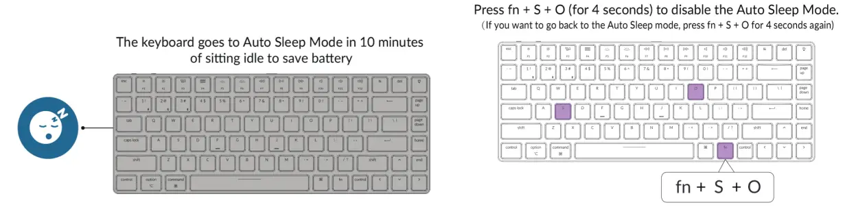 Keychron B09YV3V2JM K3 Bluetooth Mechanical Keyboard - Connect 4
