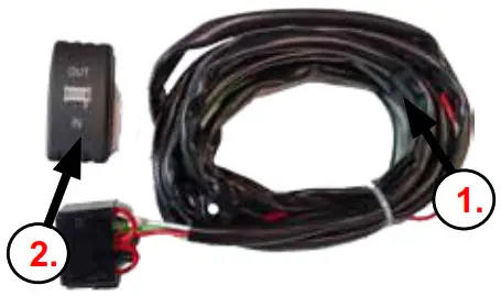 KFI MUTV-DRS-K Winch Dash Switch Kit - Switch