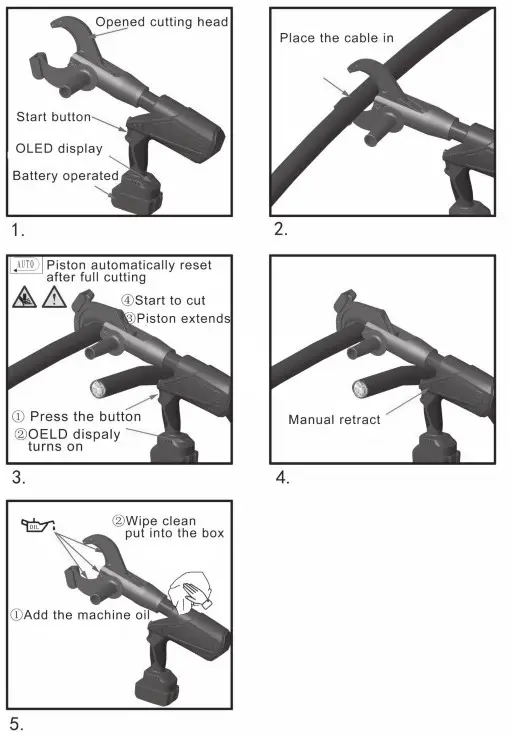 eclipse 902 625 Battery Assisted Hydraulic Cable Cutter - icon]'