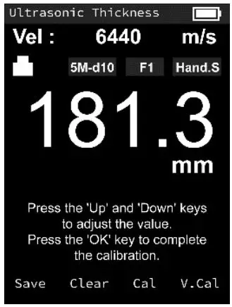 PCE Instruments PCE-TG 150 Thickness Gauge Meter - Calibration instructions