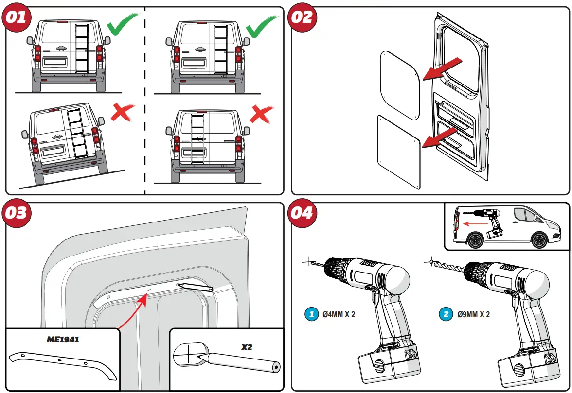 VAN GUARD VGL6-06 ULTI Ladder - COMPONENTS 2