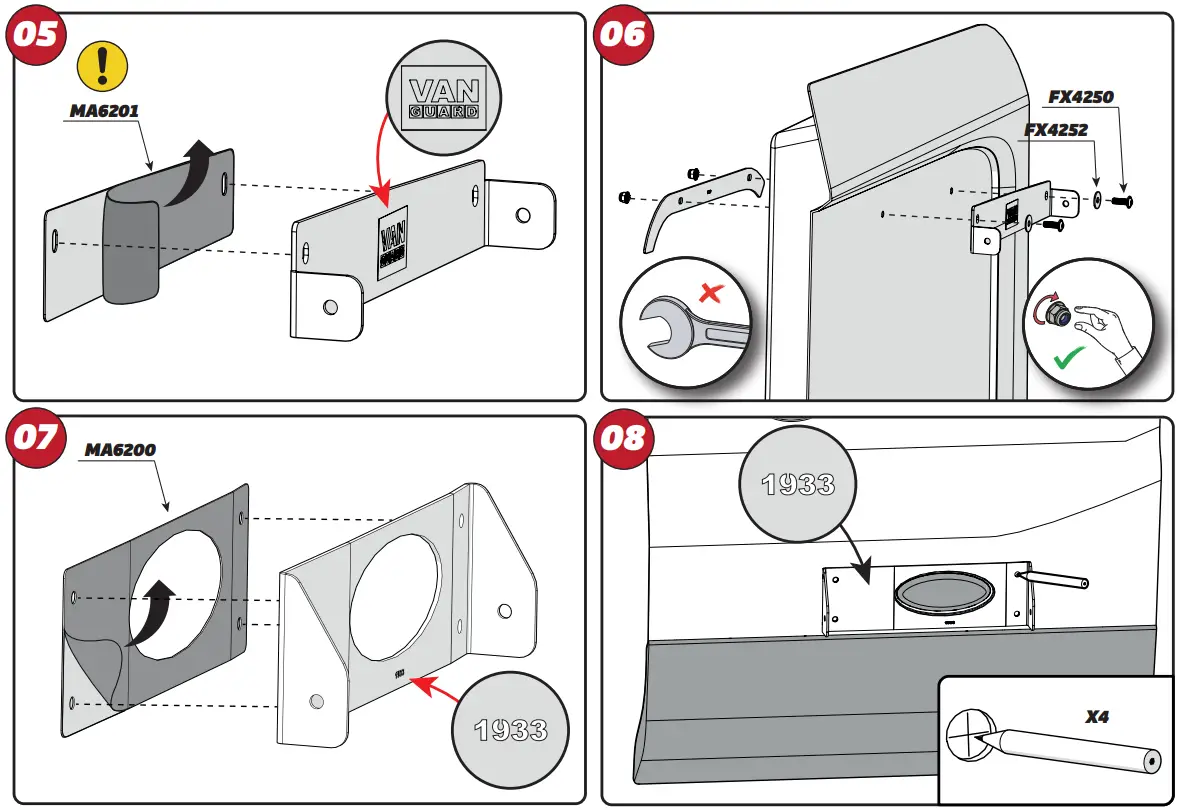 VAN GUARD VGL6-06 ULTI Ladder - COMPONENTS 3