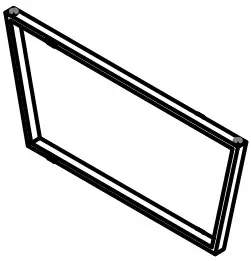 LIVING SPACES 267690 Daphne Glass Dining Set - MAIN FRAME