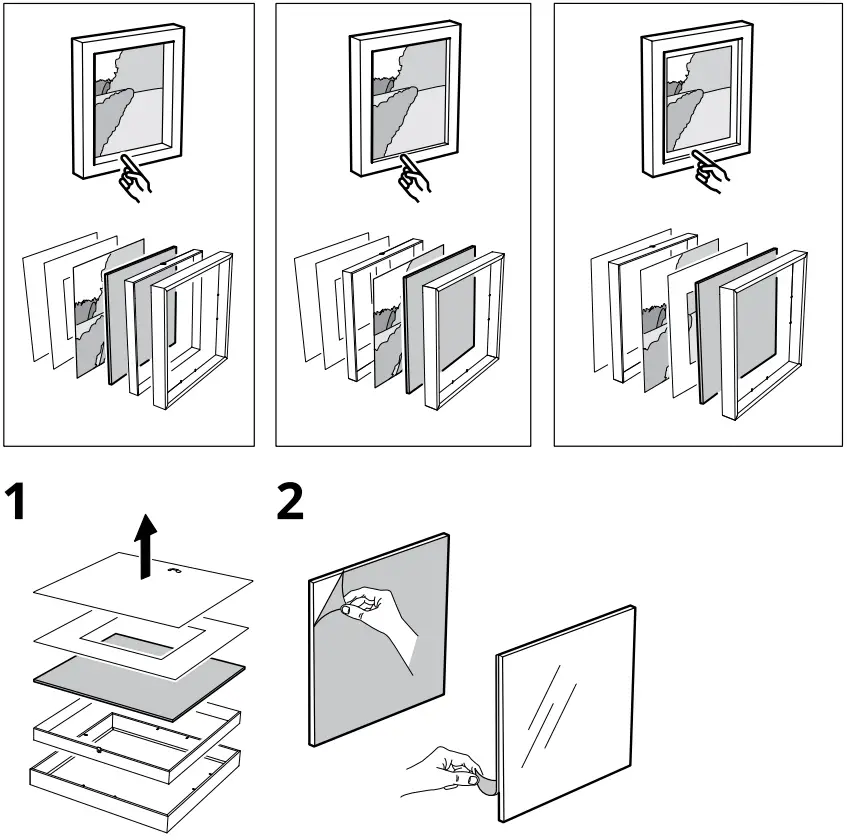 IKEA SANNAHED Photo Frame - Mounting