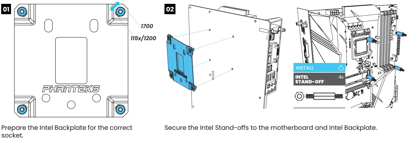 PHANTEKS Glacier One T30 Gen2 D RGB All In One Liquid CPU Cooler - INTEL SOCKET