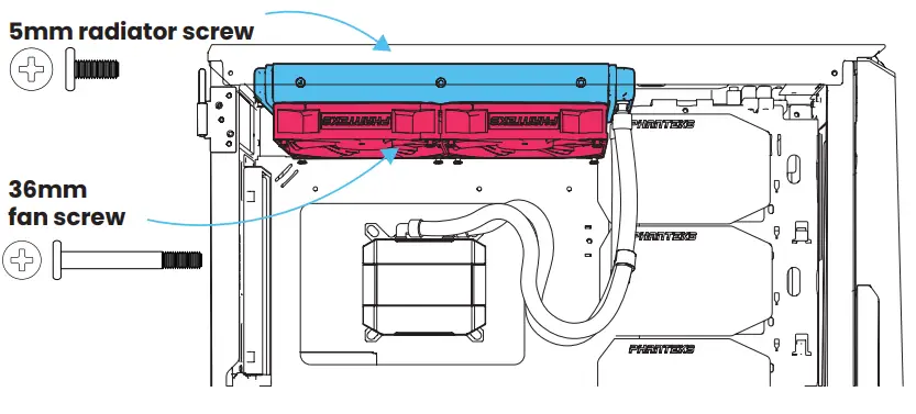 PHANTEKS Glacier One T30 Gen2 D RGB All In One Liquid CPU Cooler - Option A