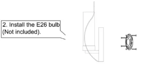 YANSUN H-WL059 Modern Black Wall Sconce with Clear Glass Tube - Figure4