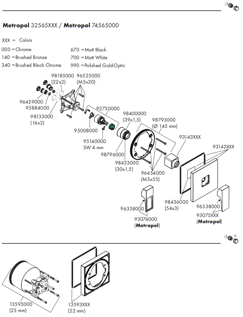 hansgrohe Shower Fitting Rebris S - Parts 2