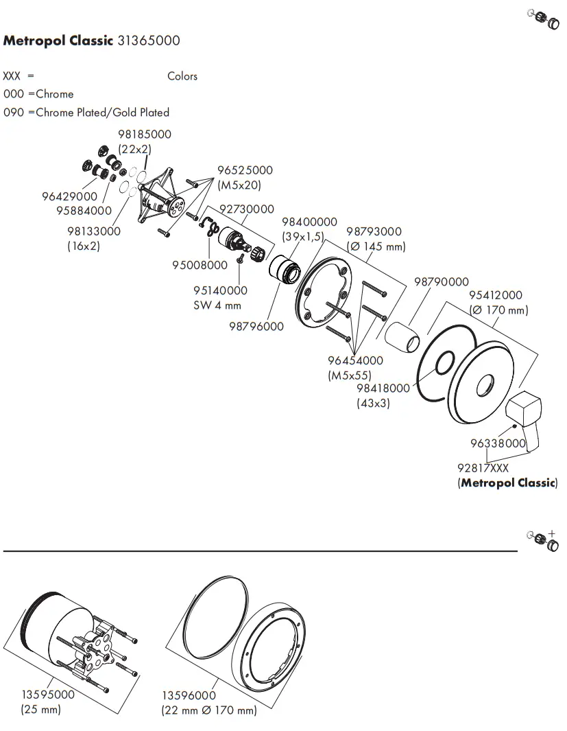 hansgrohe Shower Fitting Rebris S - Parts 4