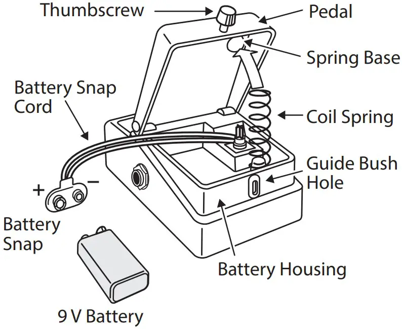 BOSS BC 1XBC 1X Bass Compressor Pedal - Charging the battery