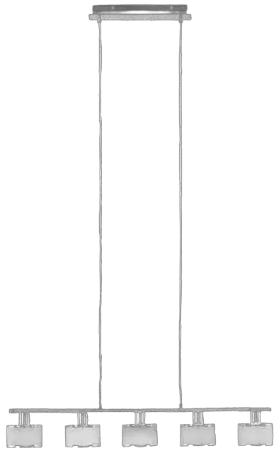 LeuchtenDirekt 999510 ACCOR LED Pendant Light With 5 Flames