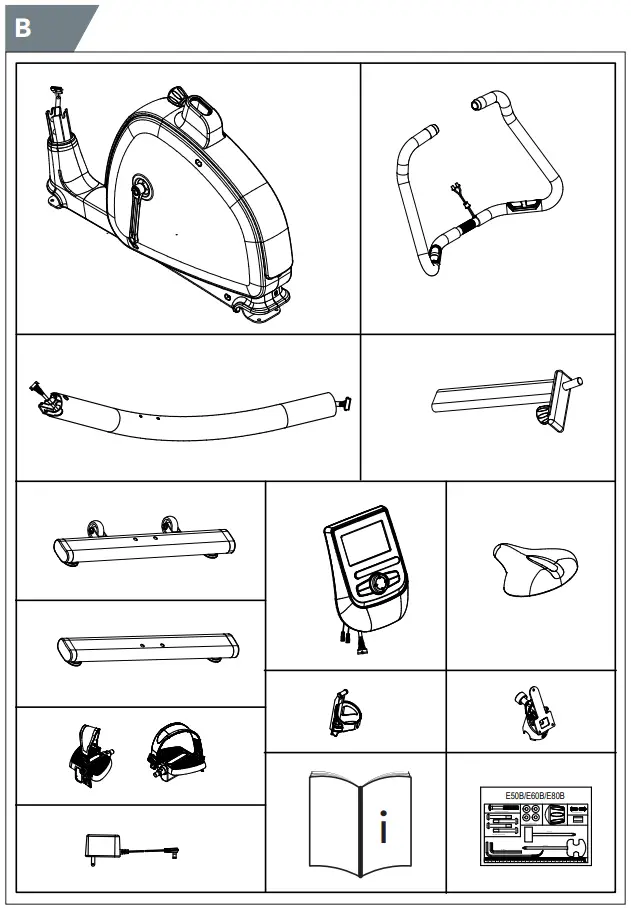TUNTURI CENTURI E100 Performance Exercise Bike - Parts 2