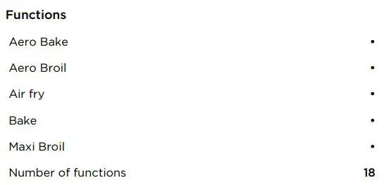 FISHER PAYKEL OS24NMLB1 Combination Steam Oven User Guide - SPECIFICATIONS