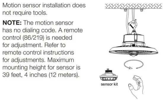 FIG 8 Optional DC Motion Sensor