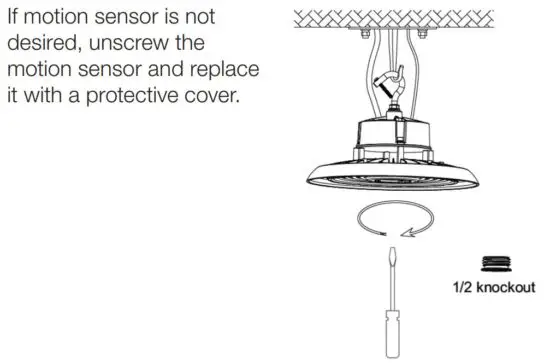 FIG 9 Optional DC Motion Sensor