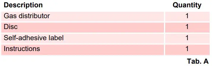 RIELLO RS 28 Gas Burners LPG Kit Instruction Manual - Kit description