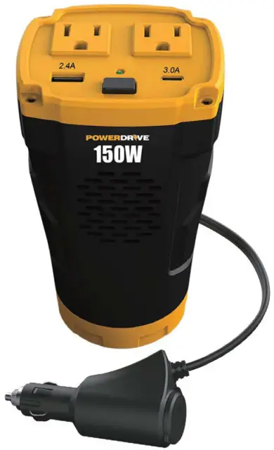 POWERDRIVE PWD150C 150 Watt Cup Inverter