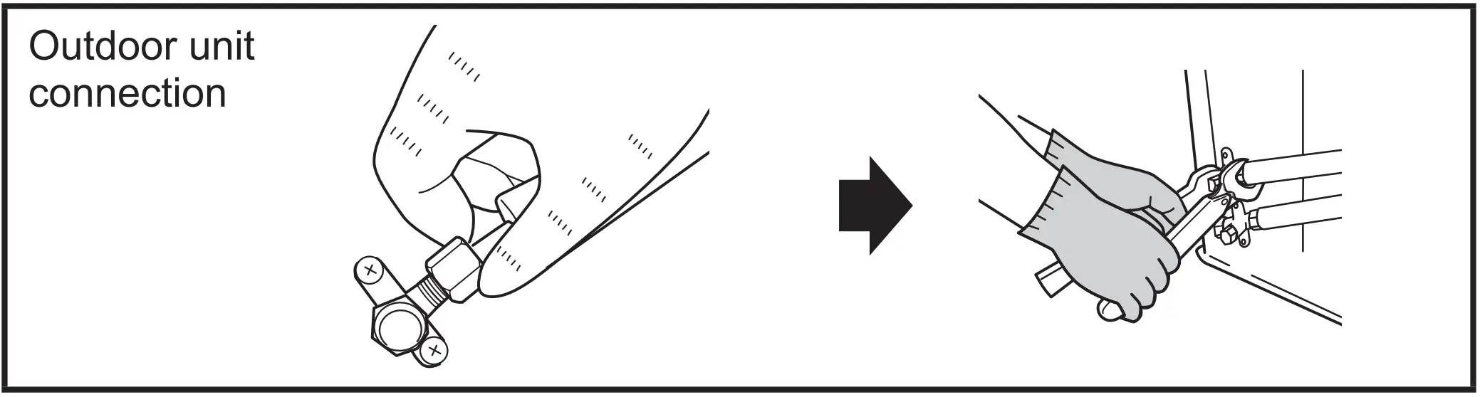 Outdoor unit connection