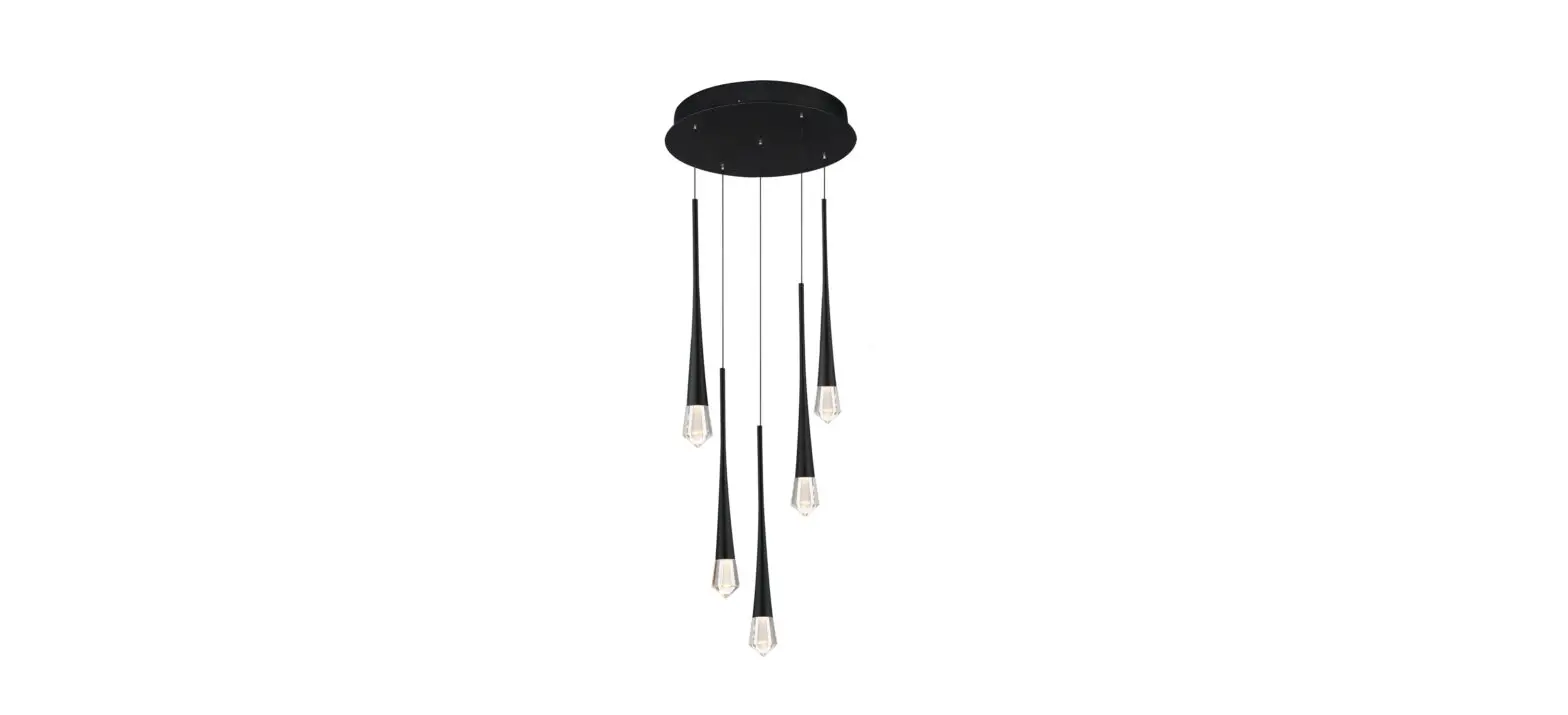 Et2 Contemporary Lighting E24225 Pierce 5 Light Led Pendant Installation Guide