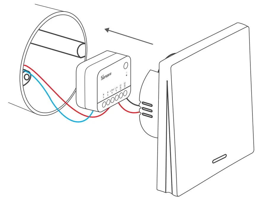 SONOFF Mini Extreme WiFi Smart Switch - mounting box