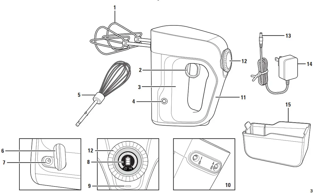 Hamilton Beach 62673 Hand Mixer - Beaters