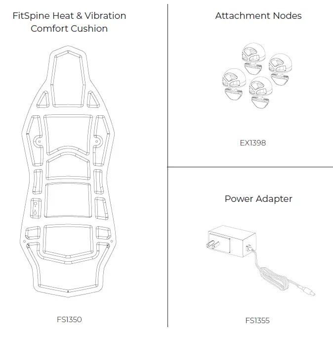 TEETER FS1350 FitSpine Heat and Vibration Comfort Cushion-fig-10