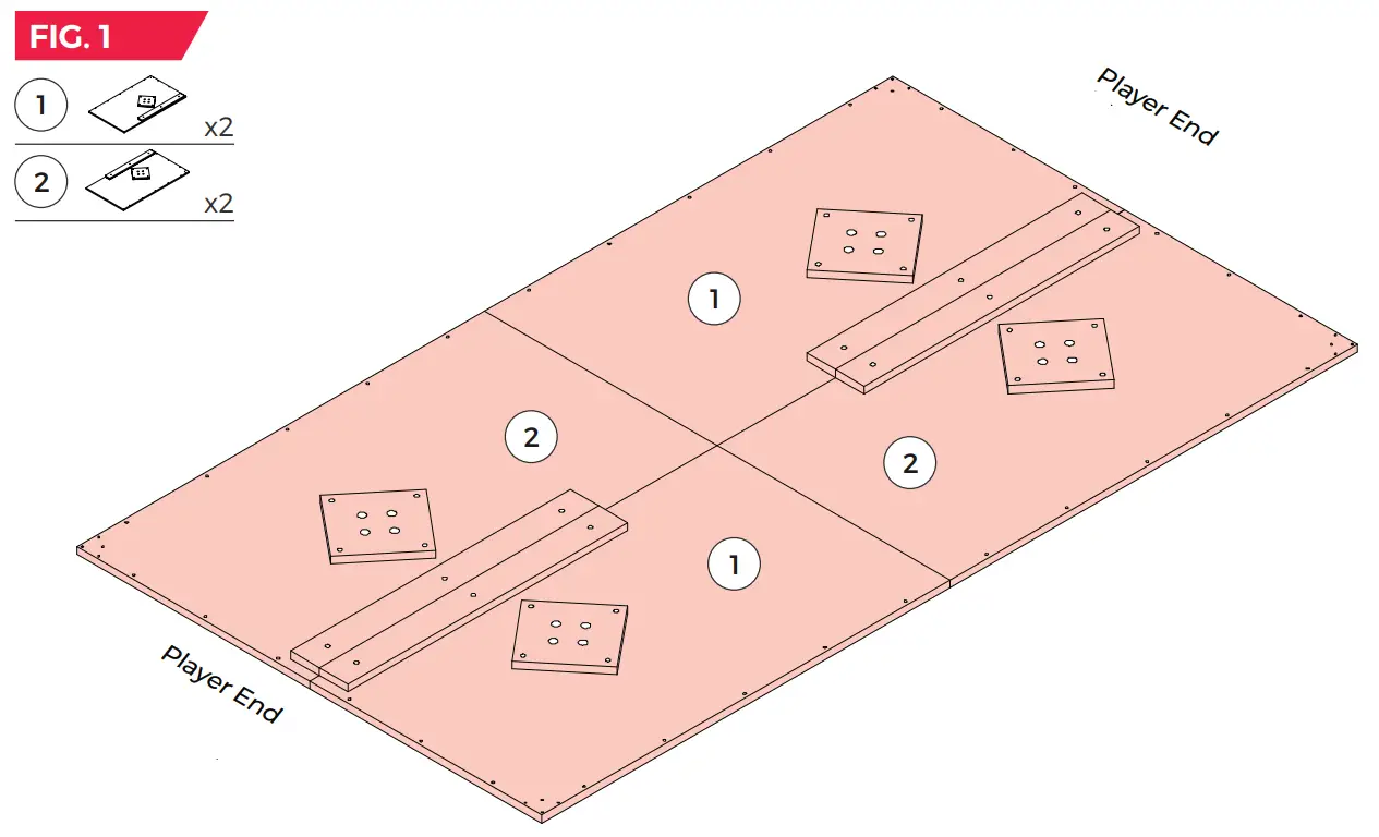 MD SPORTS TT418Y22003 Modern Midcentury Tennis Table- fig11