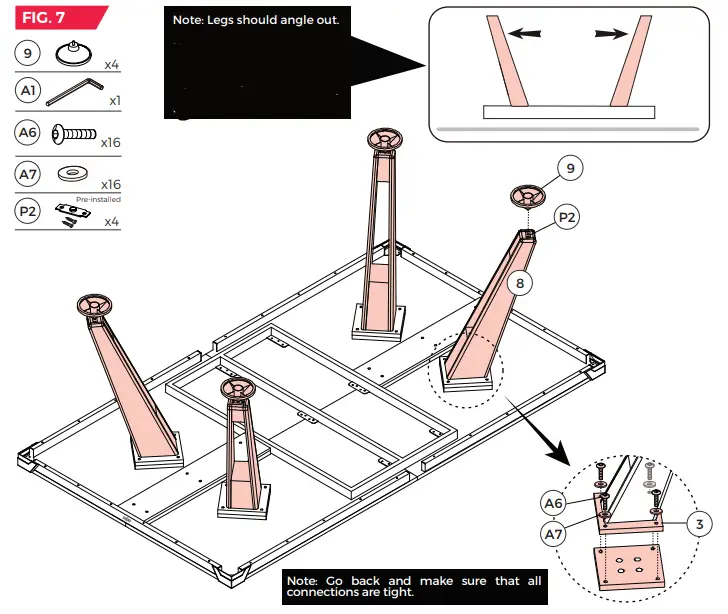 MD SPORTS TT418Y22003 Modern Midcentury Tennis Table- fig18