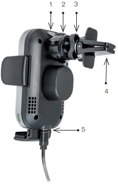 Verbatim FWC 02 Qi Fast Wireless Car Charger - Description 1