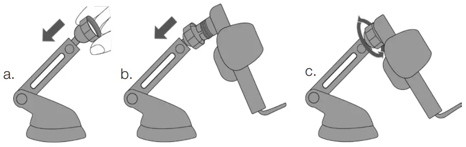 Verbatim FWC 02 Qi Fast Wireless Car Charger - Mounting on suction cup