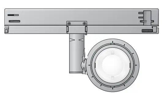 BEGA 51 066.5 Track Zoom Spotlight for Indoor Use