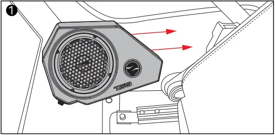DS18 SLG-SP6LD Polaris Slingshot Side Panel Speaker A1