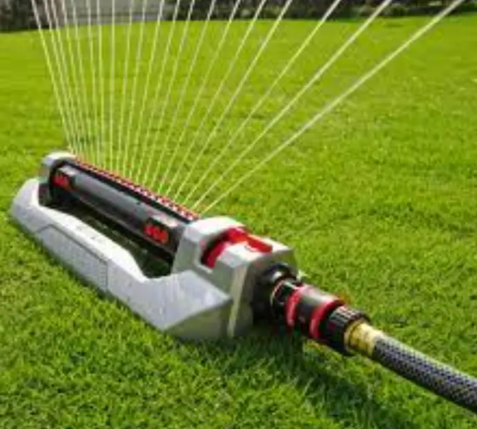 Eden Garden Metal 4000 Sq. Ft. Turbo Oscillating Sprinkler Set