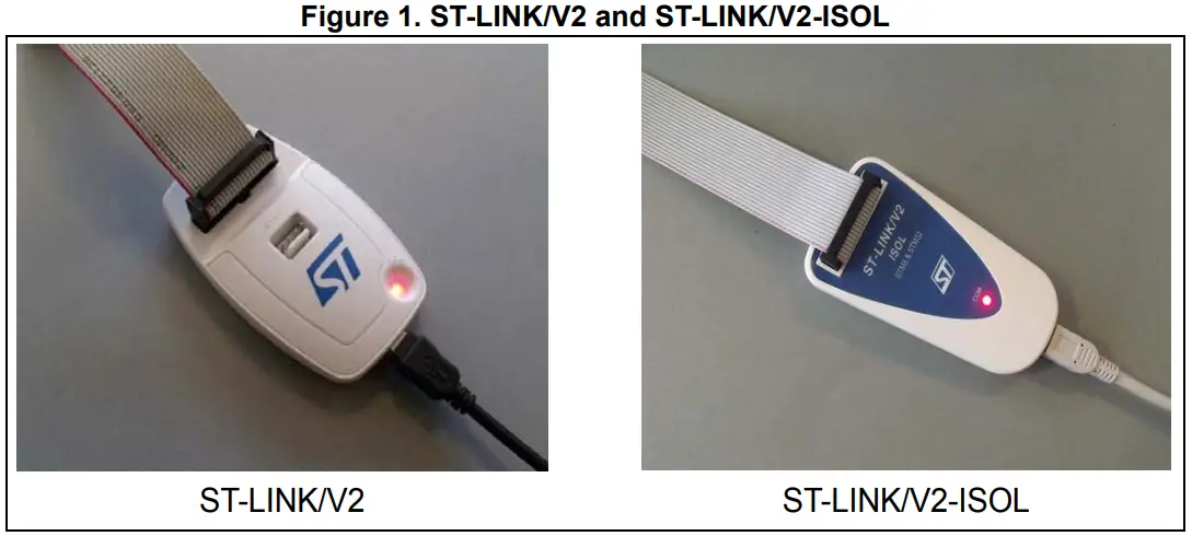 ST-LINK/V2 and ST-LINK/V2-ISOL