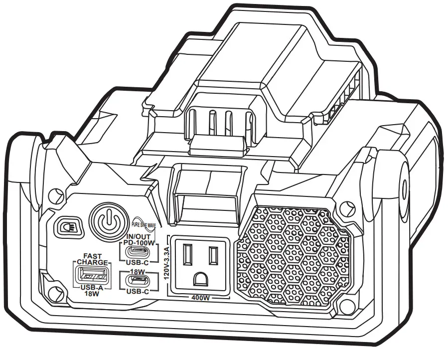 EGO POWER PAD5000 56 Volt Power Inverter