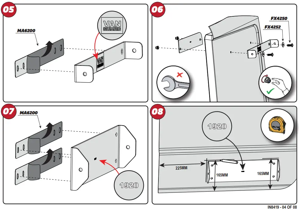 VAN GUARD VGL5-08 ULTI Ladder - SUPPLIED COMPONENTS - 2